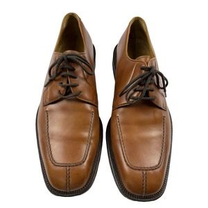 Magnanni Brown Leather Spilt Toe Derby Shoes Men's Size 10 D #8114 Made in Spain